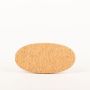 Dessous de plat ovale en liège aggloméré MANARA, naturel, 20x10x1,5cm