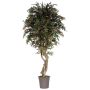 Faux érable du Japon KYRYLO, tronc en bois véritable, vert-rouge, 200cm - Made in Italy