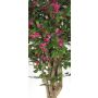 Faux bougainvillier IRMELOTTE, tronc en bois véritable, fleurs, rose fuchsia, 200cm - Made in Italy