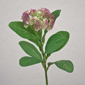 Fleur de sedum telephium en plastique EILIDH, rose-crème, 30cm