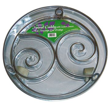 Soucoupe ronde pour pot de fleurs DUNIK en plastique, motif « rouleaux », grise, 9 cm, Ø 32 cm Soucoupe ronde pour pot de fleurs DUNIK en plastique, motif « rouleaux », grise, 9 cm, Ø 32 cm