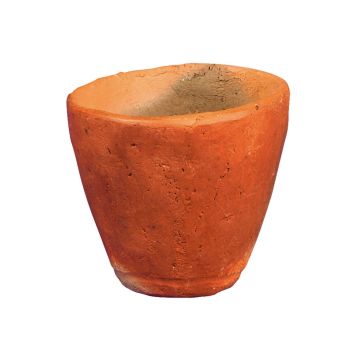 Cache-pot en terre cuite KELVAR, fait main, 6cm, Ø6cm