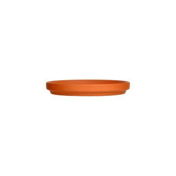 Sous-pot en terre cuite ARVION, rond, 3cm, Ø21,9cm