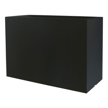 Jardinière rectangulaire NALTIS en plastique, noire, 100 x 40 x 70 cm
