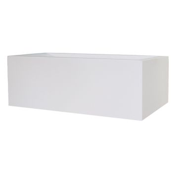 Jardinière rectangulaire NALTIS en plastique, blanche, 100 x 40 x 41 cm Jardinière rectangulaire NALTIS en plastique, blanche, 100 x 40 x 41 cm