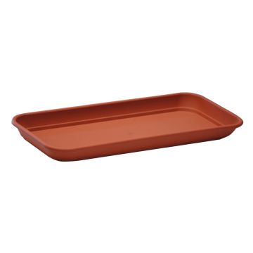 Soucoupe pour bac à fleurs rectangulaire URMINA en plastique, terracotta, 57x16x3cm