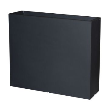 Pot de fleurs ERVOK en plastique, noir, 80 x 25 x 70 cm