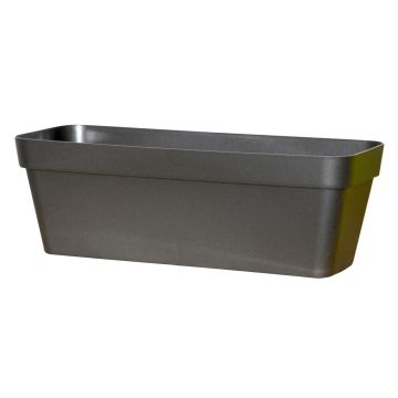 Jardinière rectangulaire VINAYA en plastique, avec des trous, anthracite, 49,5x18x16,5cm Jardinière rectangulaire VINAYA en plastique, avec des trous, anthracite, 49,5x18x16,5cm