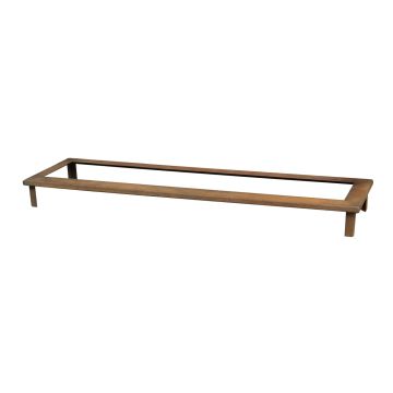 Socle pour plantes en acier Corten NALUKO avec pieds, brun rouille, 93x25x8cm Socle pour plantes en acier Corten NALUKO avec pieds, brun rouille, 93x25x8cm