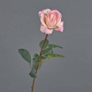Rose décorative AMELIE, rose, 70cm, Ø8cm