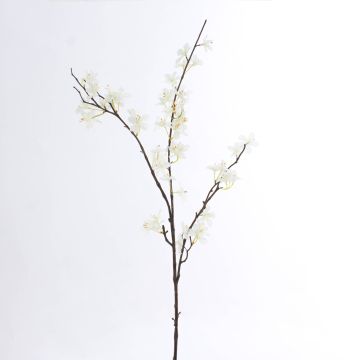 Branche décorative de pommier en fleurs LOUISA, crème-blanc, 85cm