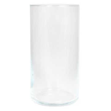 Vase cylindrique en verre SANYA OCEAN, transparent, 25cm, Ø12,5cm
