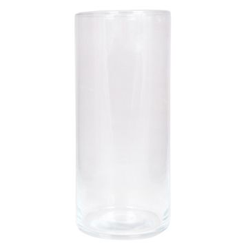 Vase cylindrique en verre SANYA OCEAN, transparent, 25cm, Ø11,5cm
