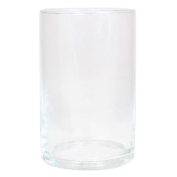 Vase en verre Cylindre SANYA OCEAN, transparent, 20cm, Ø11,5cm