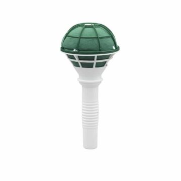 OASIS® Mousse à piquer humide pour un support de bouquet de mariée avec une poignée en plastique, grille, vert, Ø8cm