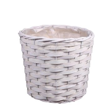 Panier à plantes AHMANIU, blanc, 16 cm, Ø 18 cm