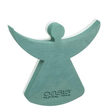 OASIS® Mousse à piquer humide Ange , fond en mousse rigide de polystyrène, vert, 33,5x30x6cm