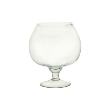 Grand verre à cognac EGBERTINE sur pied, recyclé, transparent, 26 cm, Ø 22,5 cm Grand verre à cognac EGBERTINE sur pied, recyclé, transparent, 26 cm, Ø 22,5 cm