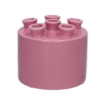 Vase à fleurs VIVIANNE à 6 ouvertures, dolomite, lilas clair, 10,5cm, Ø12cm Vase à fleurs VIVIANNE à 6 ouvertures, dolomite, lilas clair, 10,5cm, Ø12cm
