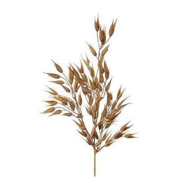 Rameau décoratif d'avoine lisse SNOLHE avec épis, marron, 65cm Rameau décoratif d'avoine lisse SNOLHE avec épis, marron, 65cm