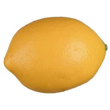 Fruit artificiel Citron KUNFER, jaune, 8,5cm, Ø5,5cm