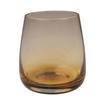 Verre à eau EDELMIRA, orange-brun-transparent, 9,5cm, Ø8,5cm Verre à eau EDELMIRA, orange-brun-transparent, 9,5cm, Ø8,5cm
