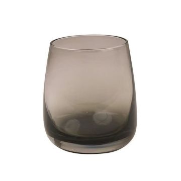 Verre à eau EDELMIRA, gris-transparent, 9,5cm, Ø8,5cm