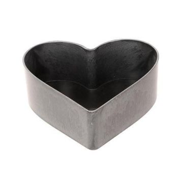 Coupe en forme de cœur HAVIN en plastique, noir, 15x15x7cm