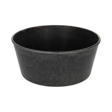 Coupe ronde KIKINA en plastique, noir, 10cm, Ø24cm