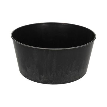 Coupe ronde KIKINA en plastique, noir, 14cm, Ø29cm