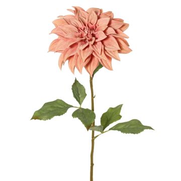 Dahlia artificiel PHILLIPPA, collection écologique, vieux rose, 65cm, Ø15cm