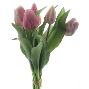 Bouquet de tulipes décoratives LONA, rose-mauve, 30cm, Ø20cm Bouquet de tulipes décoratives LONA, rose-mauve, 30cm, Ø20cm