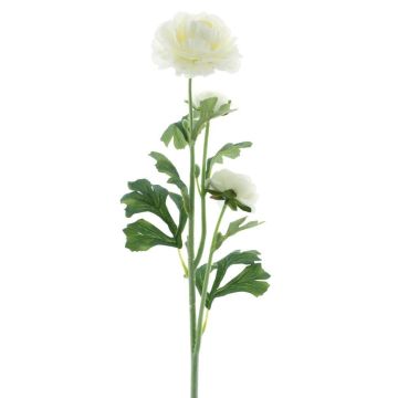 Fleur décorative Renoncule PROTO, crème, 65cm
