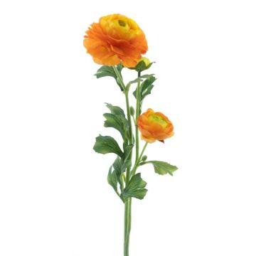Fleur décorative Renoncule PROTO, orange-jaune, 65cm
