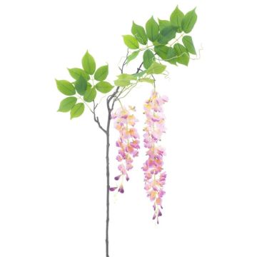 Branche de fleurs en tissu Glycine LIANMU, mauve, 140cm Branche de fleurs en tissu Glycine LIANMU, mauve, 140cm