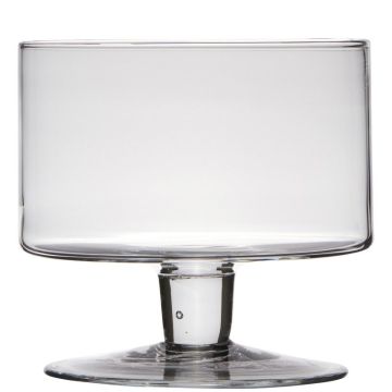 Coupe à fruits en verre CORIE EARTH sur pied, transparent, 18cm, Ø19cm Coupe à fruits en verre CORIE EARTH sur pied, transparent, 18cm, Ø19cm