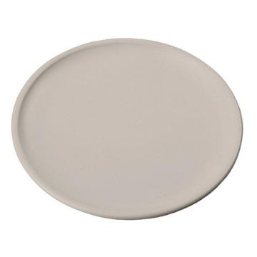 Sous-bougie rond EMMELINE en métal, couleur boue, Ø 12 cm Sous-bougie rond EMMELINE en métal, couleur boue, Ø 12 cm