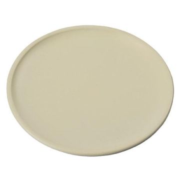 Sous-bougie rond EMMELINE en métal, ivoire, Ø 15 cm Sous-bougie rond EMMELINE en métal, ivoire, Ø 15 cm