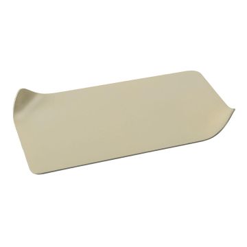 Sous-bougie rectangulaire EMMELINE en métal, ivoire, 18 x 10 cm Sous-bougie rectangulaire EMMELINE en métal, ivoire, 18 x 10 cm