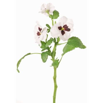 Branche artificielle Pensée SIANIE, blanc-rouge bordeaux, 35cm, Ø5-6,5cm Branche artificielle Pensée SIANIE, blanc-rouge bordeaux, 35cm, Ø5-6,5cm