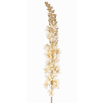 Branche synthétique de bougie des steppes en velours UCHANA, crème-or, 110cm, Ø7cm Branche synthétique de bougie des steppes en velours UCHANA, crème-or, 110cm, Ø7cm