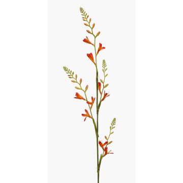 Fleur artificielle Montbretie KATHERYN, orange-rouge, 90cm