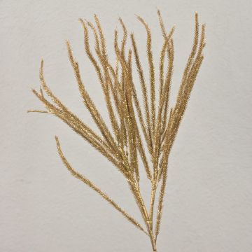Branche de cèdre artificielle THEOBALD, pailletée, or, 60cm