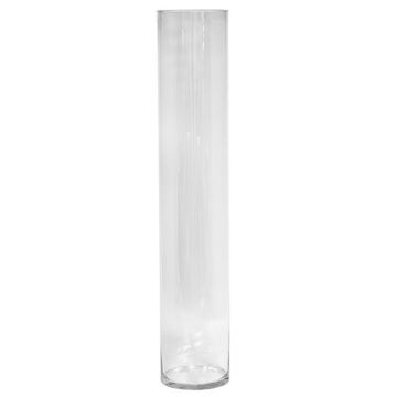 Vase cylindrique en verre SANSA OCEAN, transparent, 80 cm, Ø 14,9 cm Vase cylindrique en verre SANSA OCEAN, transparent, 80 cm, Ø 14,9 cm