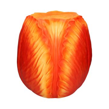 Table d'appoint MOLANI, en forme de tulipe, orange, 45cm, Ø46,5cm Table d'appoint MOLANI, en forme de tulipe, orange, 45cm, Ø46,5cm
