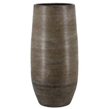 Grand vase en céramique VINKAS à motif veiné, blanc, 70cm, Ø32cm Grand vase en céramique VINKAS à motif veiné, blanc, 70cm, Ø32cm