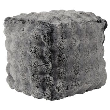 Tabouret Teddy SVAVA, effet bulles, gris, 40 x 40 x 45 cm Tabouret Teddy SVAVA, effet bulles, gris, 40 x 40 x 45 cm