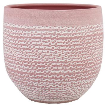 Pot en céramique DOMANO, moucheté, rose, 32 cm, Ø 35 cm Pot en céramique DOMANO, moucheté, rose, 32 cm, Ø 35 cm