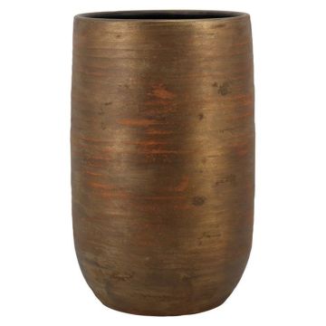 Vase en céramique RODYN avec rainures, dégradé de couleurs, doré, 50 cm, Ø 32 cm Vase en céramique RODYN avec rainures, dégradé de couleurs, doré, 50 cm, Ø 32 cm
