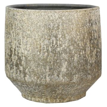 Pot en céramique ENOVA à veines, or, 27cm, Ø29cm Pot en céramique ENOVA à veines, or, 27cm, Ø29cm